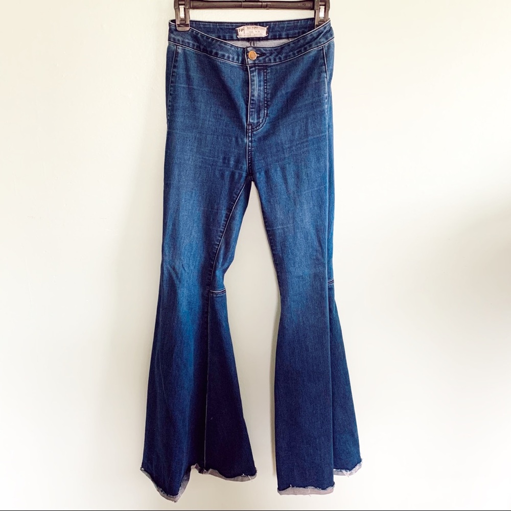 Free People Blue Flare Jeans